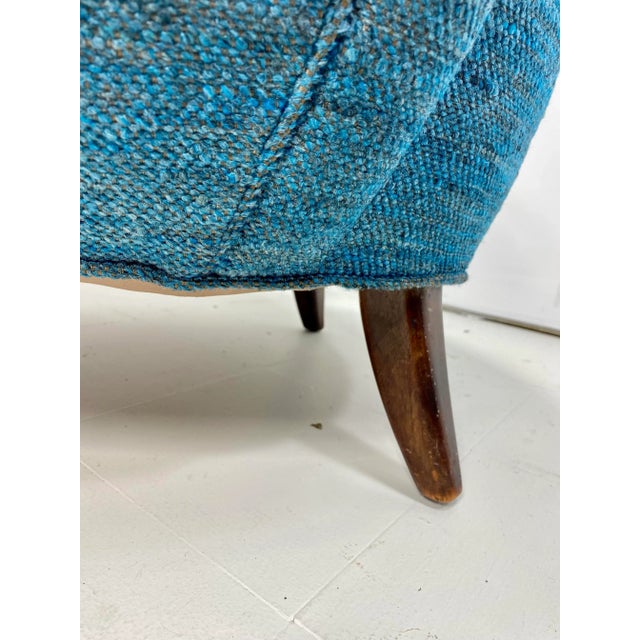 Blue 1940s Lounge Chair by Ernst Schwadron For Sale - Image 8 of 10