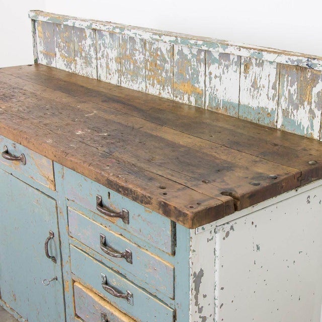 Vintage Industrial Work Counter For Sale - Image 10 of 10