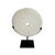 Hand-Carved Indonesian Marble Disk on Stand, 10 Inches For Sale - Image 10 of 15