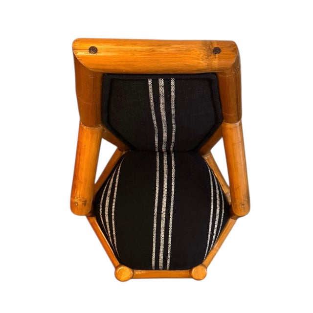 Mid Century Brutalist-Inspired Bamboo Armchair (Sold as Pairs) For Sale In Austin - Image 6 of 18