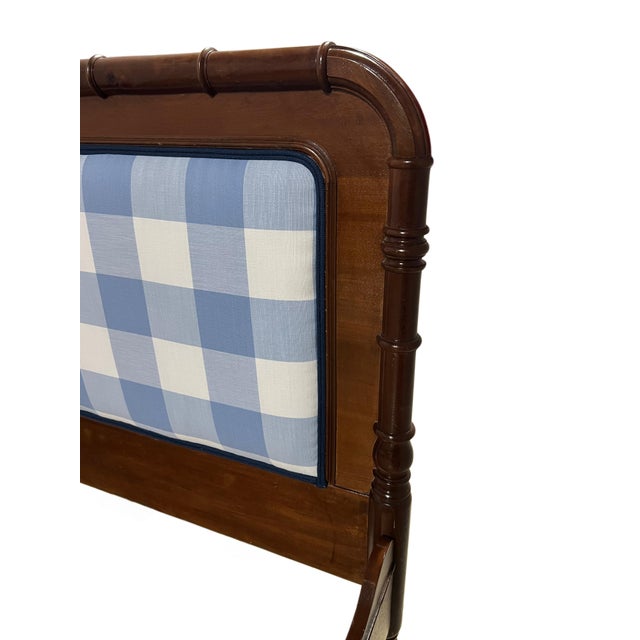 Early 21st Century French Upholstered Bed in Serena & Lily For Sale - Image 5 of 12