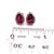 Natural Pink Tourmaline Diamond Stud Earrings 14k W Gold 2.02 TCW Certified For Sale - Image 17 of 18