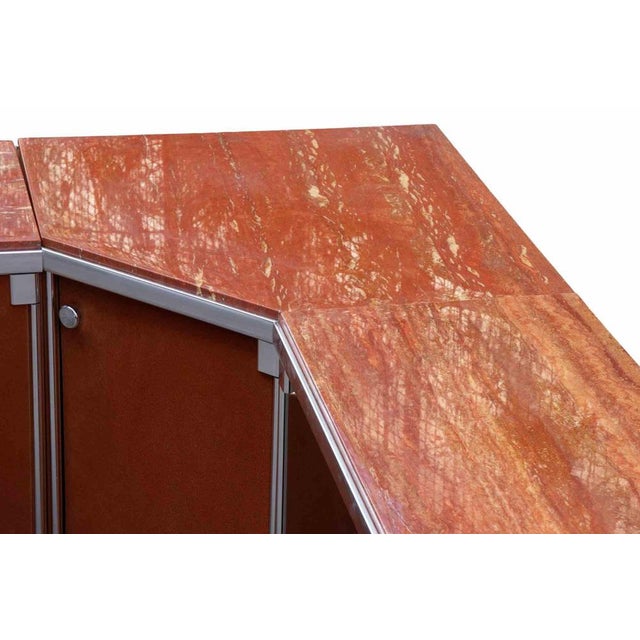 Wood Vintage 4-Module Sideboard Set by Guido Faleschini for I4mariani, Italy, 1970s, Set of 4 For Sale - Image 7 of 14