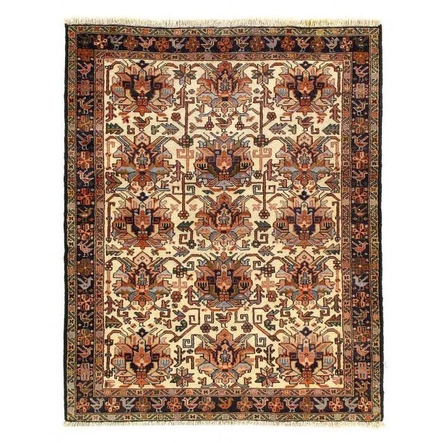 Late 19th Century Persian Antique Heriz Rug For Sale - Image 4 of 4
