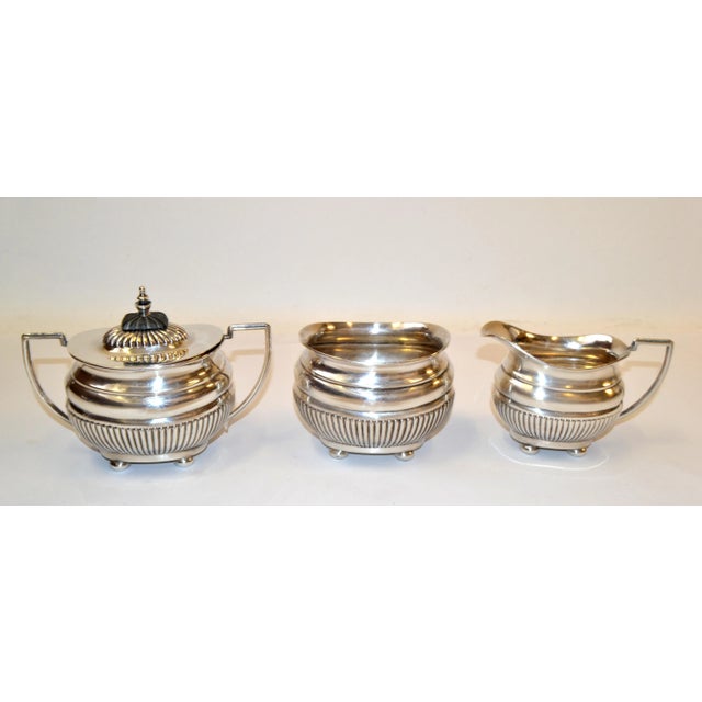 British Colonial Antique 1910 Cheltenham Silver Coffee Service Sheffield England For Sale - Image 13 of 13