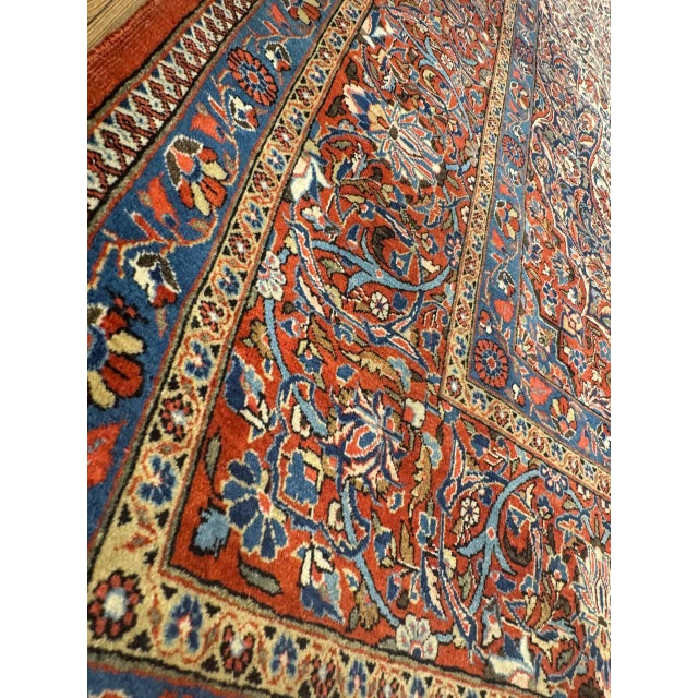 Textile Pasargad DC Ivory Antique Persian Kashan For Sale - Image 7 of 12