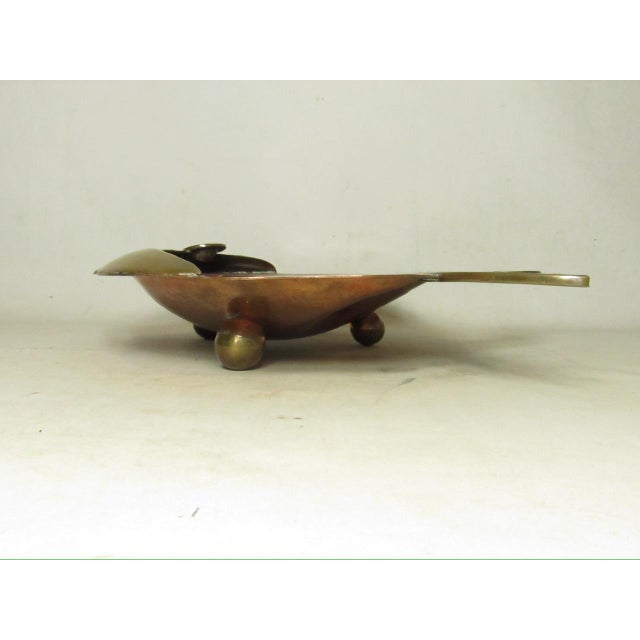 A Los Castillo style Mexican fish dish, c.1960’s A fun table top serving dish, made of hand planished copper and brass...