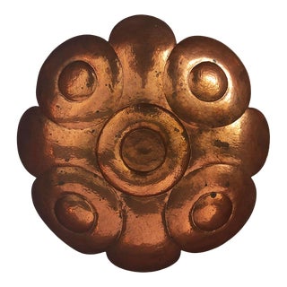 1960s Mexican Hand-Hammered Copper Bowl For Sale