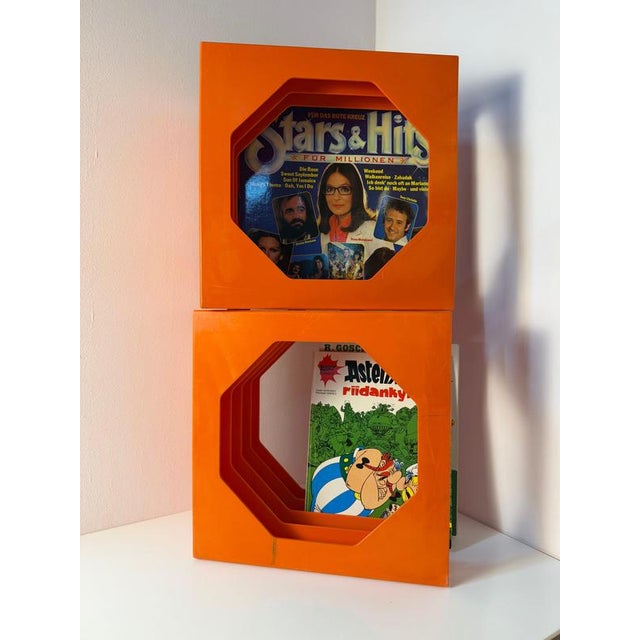 Orange Record Stand from Schweizer Design For Sale - Image 11 of 11