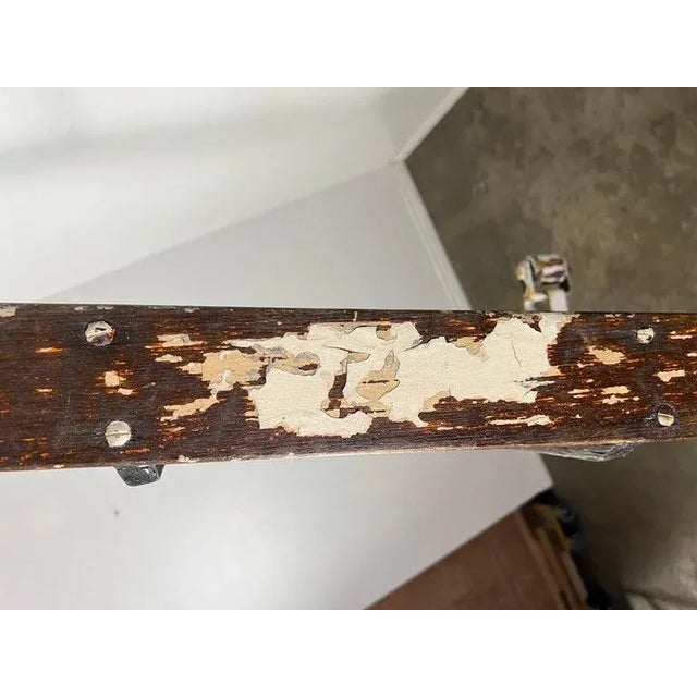 Early 20th Century Antique Library Ladder With Great Patina For Sale - Image 5 of 12