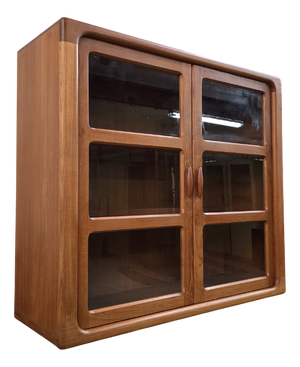 Danish Wall Display Cabinet in Teak from Dyrlund, 1980s