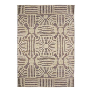 2020 Aara Rugs Gray Handknotted Wool Rug For Sale