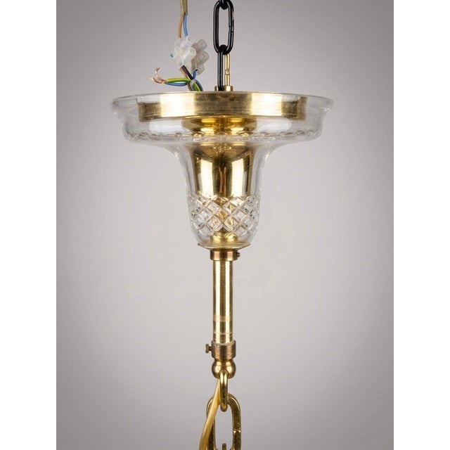 Statement Marie Theresa Crystal and Brass Twelve Branch Chandelier For Sale - Image 3 of 8