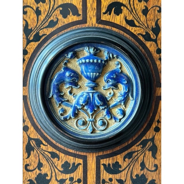 Late 19th or Early 20th Century a Bruce James Talbert-Inspired Victorian Writing Desk For Sale - Image 4 of 18