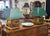 Vintage Oversized Chapman Brass Lamp With Green Shade For Sale - Image 13 of 13