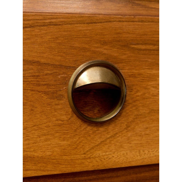 Vintage Mid-Century Modern Walnut Gentleman’s Dresser For Sale - Image 4 of 12