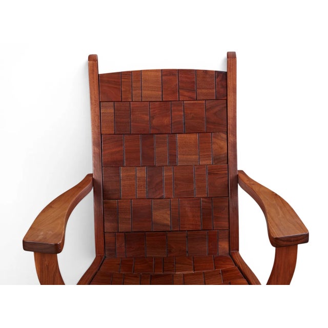 An Alan Daigre Wood Crafted Armchair For Sale In Los Angeles - Image 6 of 6