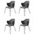 Dark Grey Fiord Lassen Chairs by Lassen, Set of 4 For Sale - Image 9 of 9