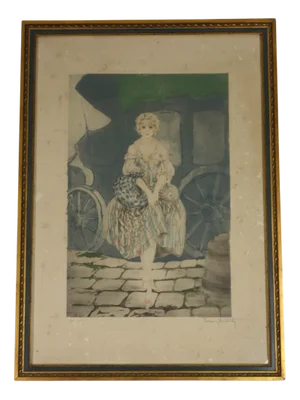 Luis Icart, Manon, Etching, 1920s-1940s, Framed