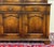 Antique English Large Bookcase Cupboard Cabinet Triple Door Glass Oak C. 1930s For Sale - Image 14 of 18