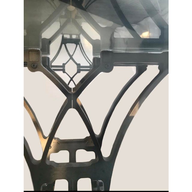 Wood Designed by Alexander Shaw, the Spans Dining Table For Sale - Image 7 of 11