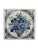 Delft Mid 20th Century Delft Schoonhoven Keramiek Holland Blue and White Floral Tile Trivets - Set of 3 For Sale - Image 4 of 12