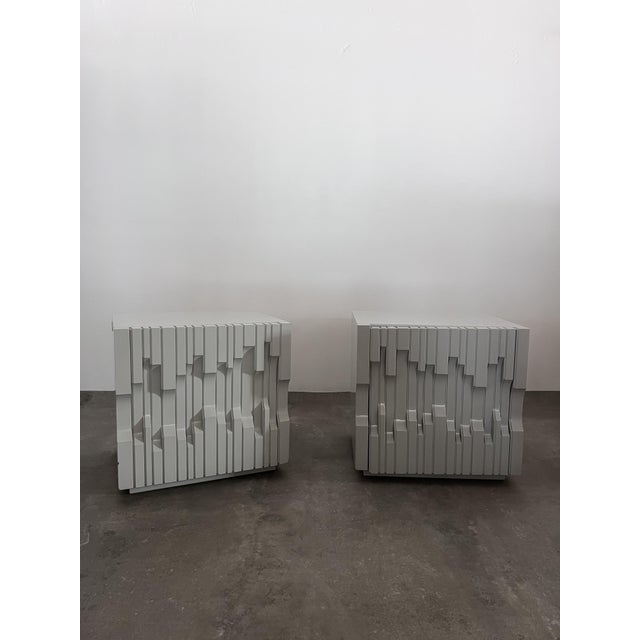 Norman Bedside Tables in Lacquered Wood, 1970s, Set of 2 For Sale - Image 9 of 9