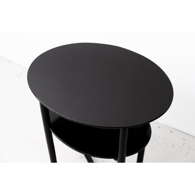 Black Small Art Nouveau Black Bentwood Side Table in the style of Josef Hoffmann, 1915 For Sale - Image 8 of 18