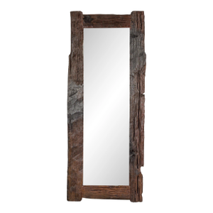 Country Style Antique Driftwood Made into Full Length Mirror, Rustic Character