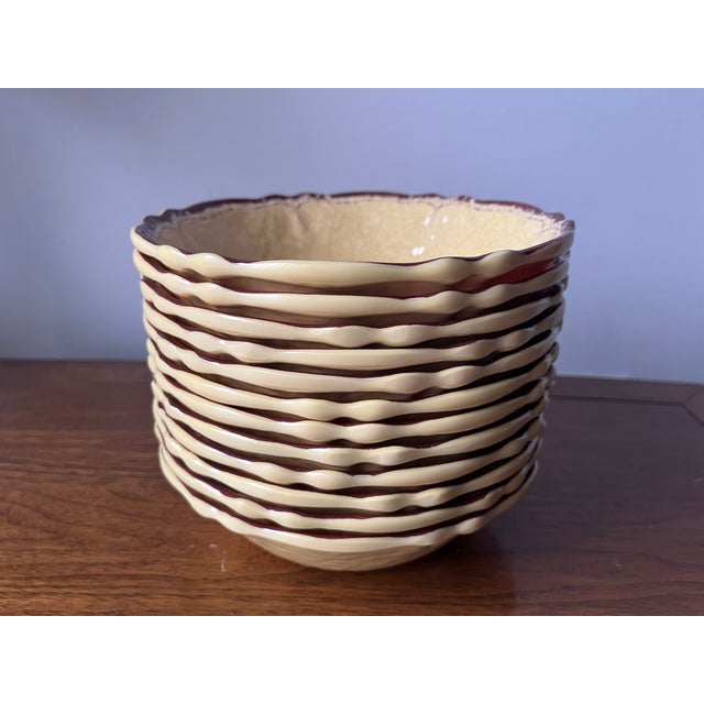 2020s Le Cadeaux "Antiqua" Melamine Bowls-Set 12 For Sale - Image 5 of 6