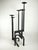 Large Brutalist Wrought Iron Floor Candlestick, 1960s For Sale - Image 4 of 11