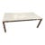 Mitchell Gold + Bob Williams White Quartz Dining Table W/ Chrome Base 84” For Sale