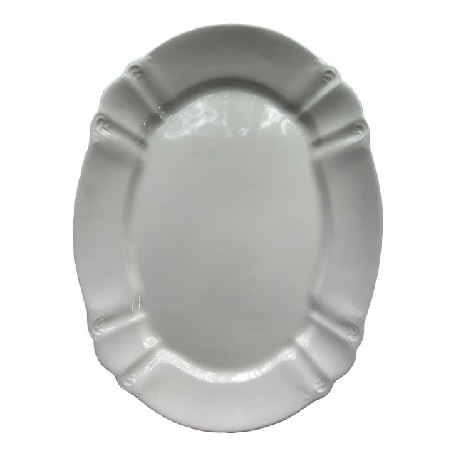 Antique Maddocks Lamberton Works Large Porcelain Platter Trenton Pottery Serving Platter For Sale