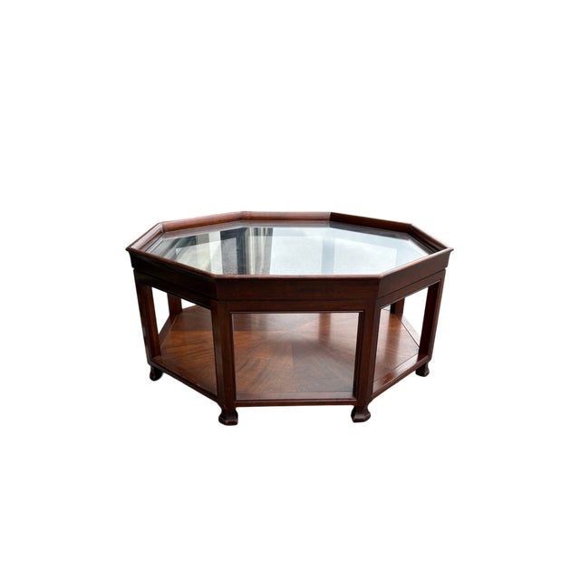 Mid 20th Century Mid 20th Century Baker Furniture Attributed Octagonal Coffee Table For Sale - Image 5 of 18