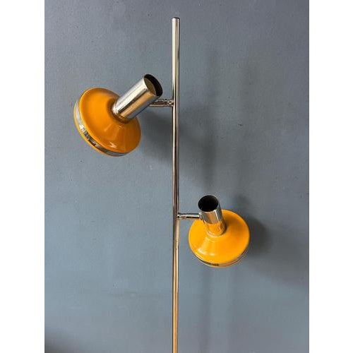 Yellow Mid-Century Modern Space Age Floor Lamp from Hustadt Leuchten For Sale - Image 8 of 13