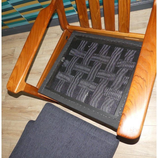Wood High-Back Armchair in Teak by Juul Kristensen for Glostrup, Denmark, 1960s For Sale - Image 7 of 11
