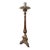 Antique Silver on Copper Cathedral Candlestick For Sale