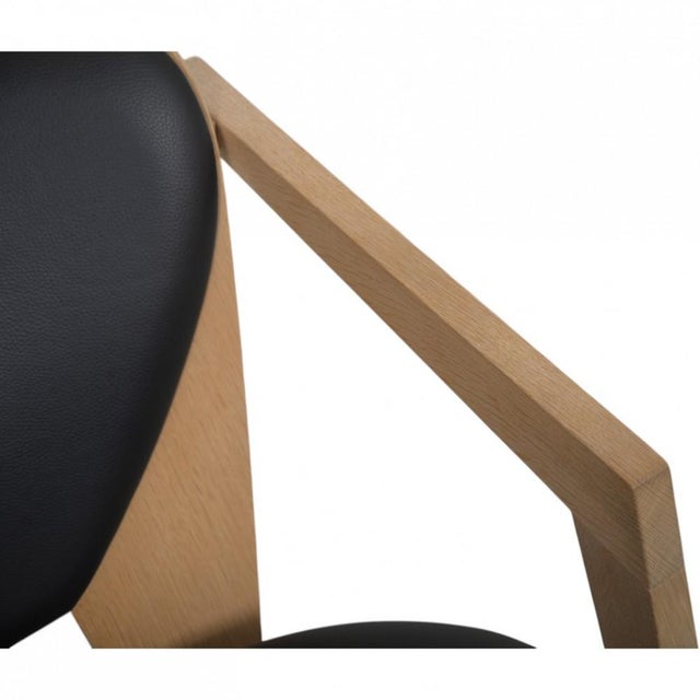 GE460 Butterfly Chair in Oak and Black Leather by Hans Wegner, 2015 For Sale - Image 5 of 18