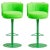 Set of Green Athens Stools by Pepe Albargues For Sale