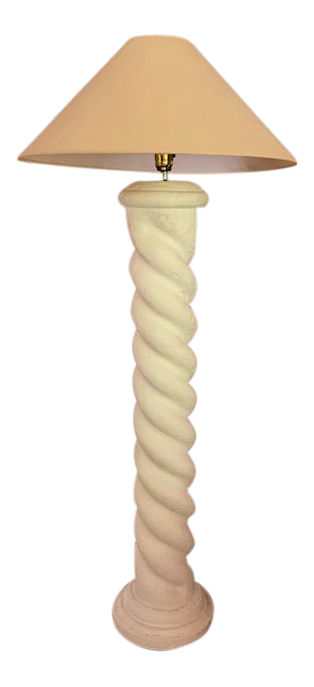 plaster floor lamp