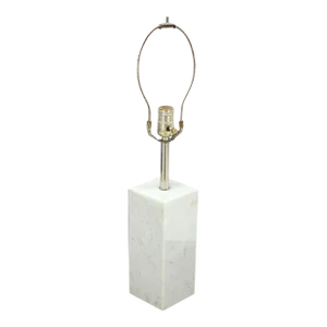 Mid Century Modern Marble Cube Square Shape Modern Table Lamp