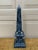 Blue Neoclassical Grand Tour Solid Marble Blue Obelisk With Dramatic Veining For Sale - Image 8 of 10