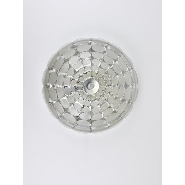 Large Round Op Art Glass Flush Mount from Peill & Putzler, 1970s For Sale - Image 16 of 17
