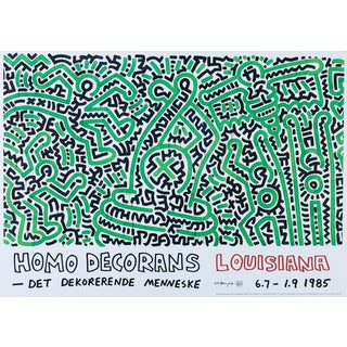Homo Decorans Poster after Keith Haring For Sale
