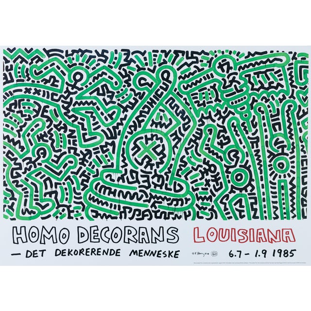 Homo Decorans Poster after Keith Haring For Sale