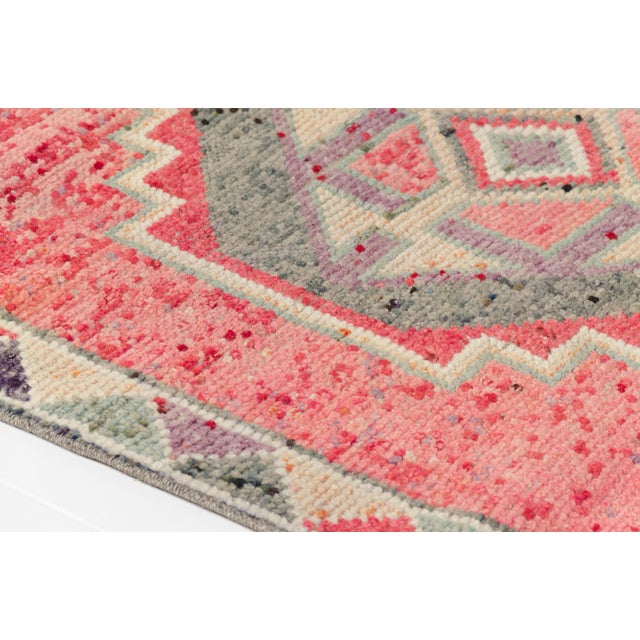 1960s Kitchen Decor Oushak Turkish Runner For Sale - Image 4 of 10