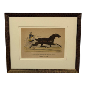 Currier & Ives the California Wonder Occident Lithograph, Framed