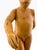 Yellow 1990s Donald Nelsen Modernist Painted Wood Walking Figure Sculpture With Fez For Sale - Image 8 of 18