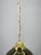 Brown Czech Smoked Glass Globe and Brass Pendant Light, 1970s For Sale - Image 8 of 11