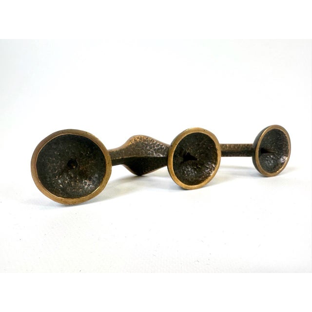 1970s Brutalist Bronze Candleholder, 1970s For Sale - Image 5 of 12